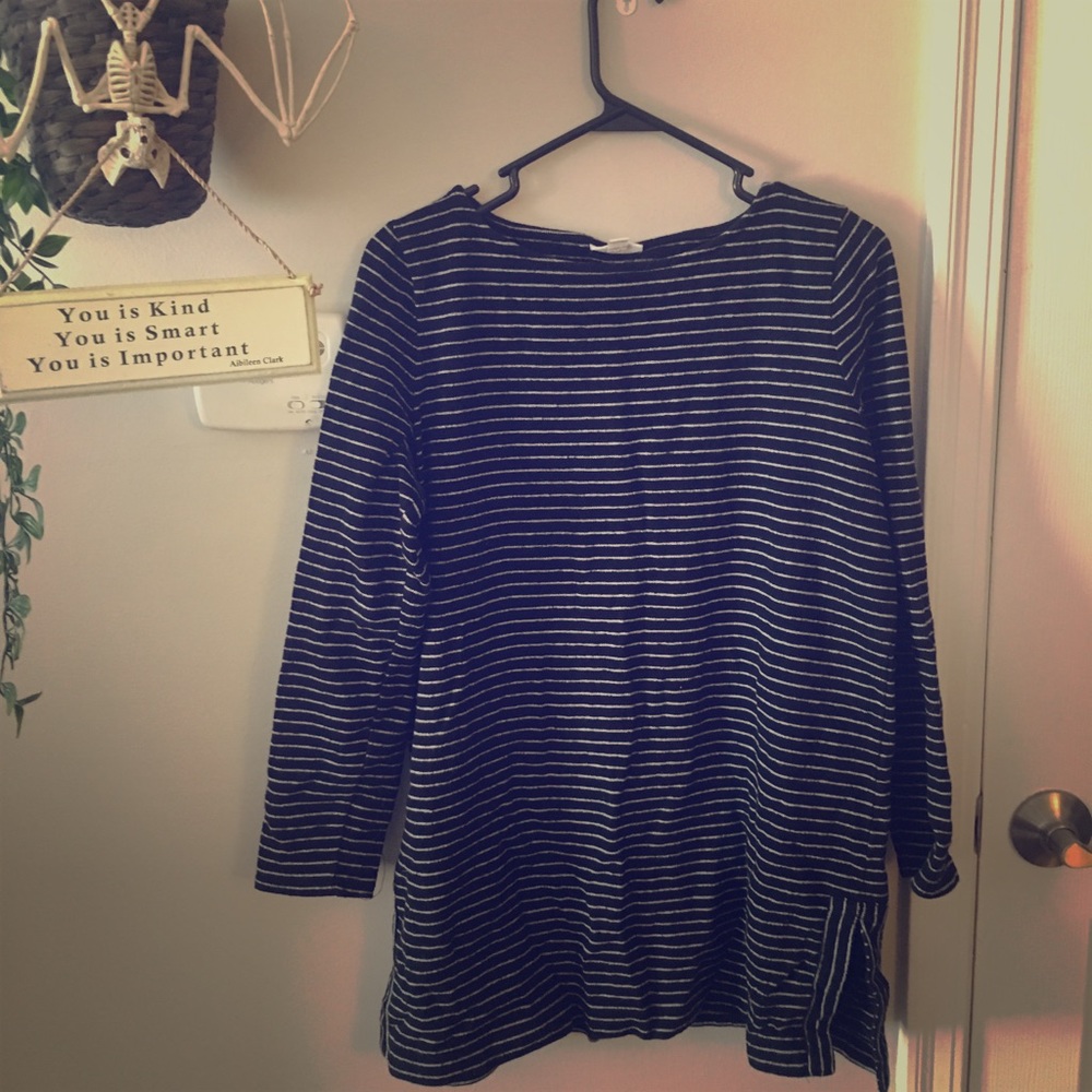 Black and White Stripped Tunic